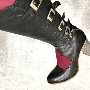 EUC Prophecy Heeled Leather Boots